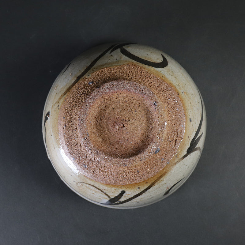 Painted Karatsu tea bowl No.6 by the 14th generation Nakazato Tarouemon