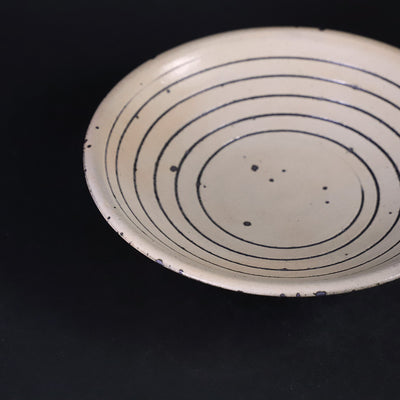 Kohiki Striked Plate by Nakazato Taki