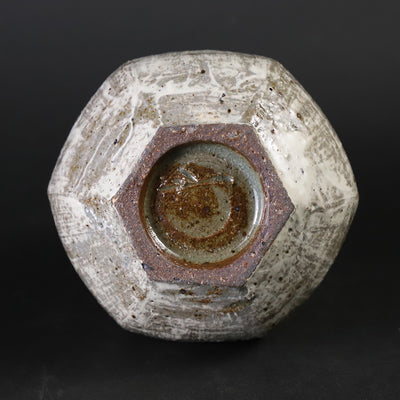 Mishima Hexagonal Sake Bottle No.40 by Shintaro Uchimura