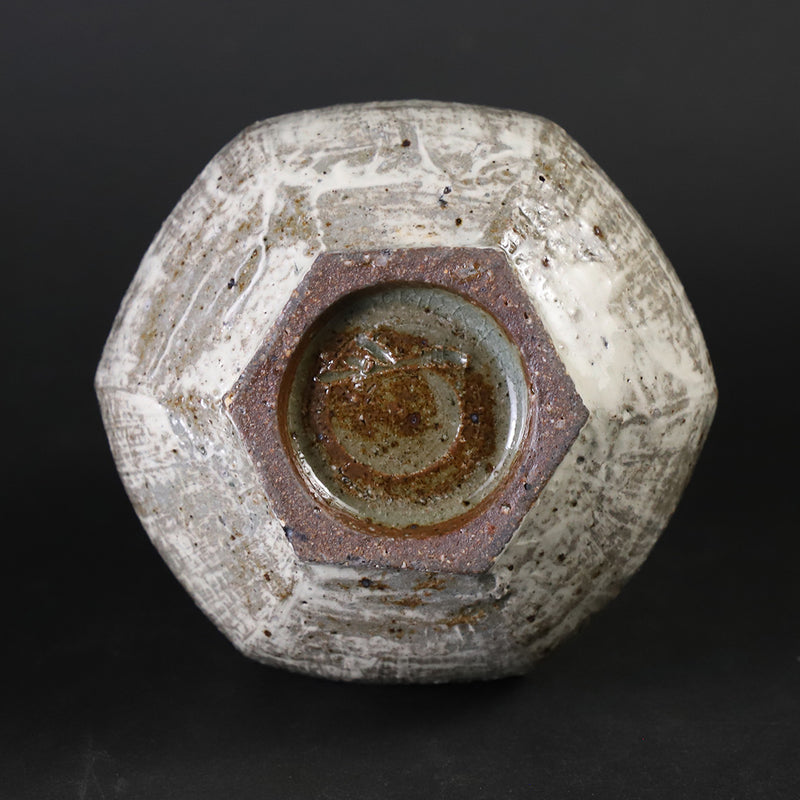 Mishima Hexagonal Sake Bottle No.40 by Shintaro Uchimura