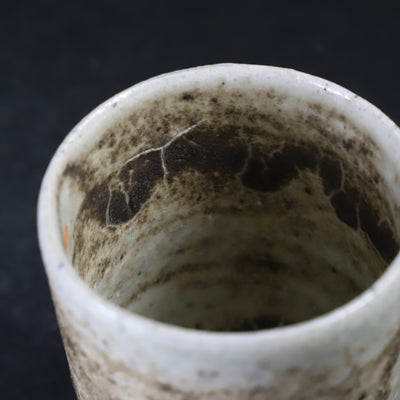 Suzu Green Tea Cup (Large) No.28 by Yasumoto Kajiwara