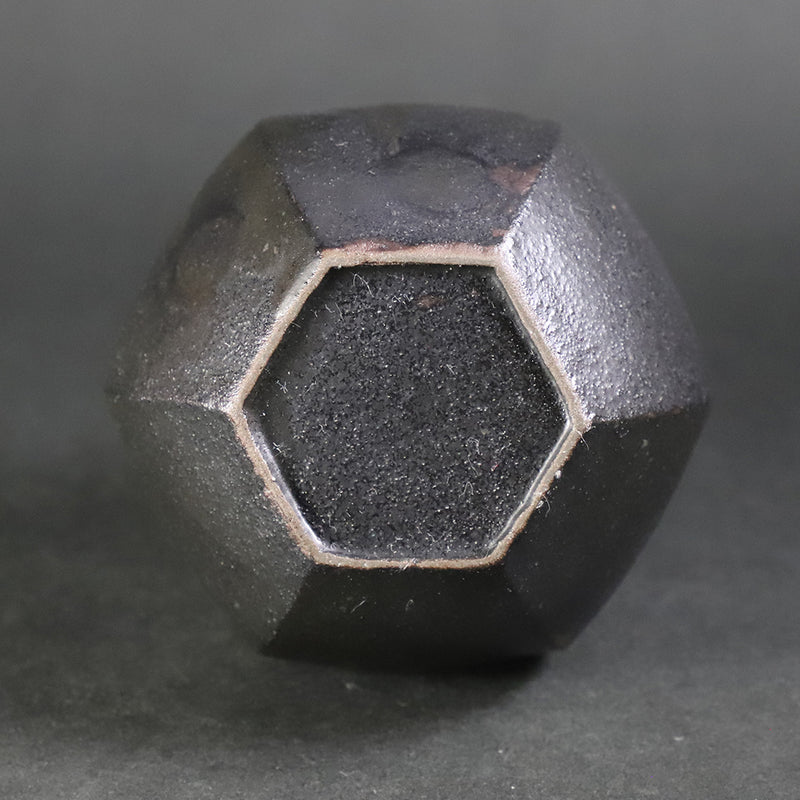 Black glaze sake bottle by Naoto Yano No.63