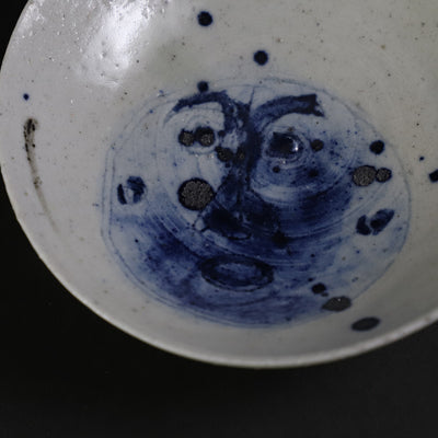 Yasumoto Kajiwara's Blue and White Folk Painting Large Sake Cup 4