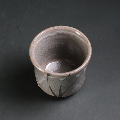 Painted Karatsu sake cup No.13 by Shintaro Uchimura