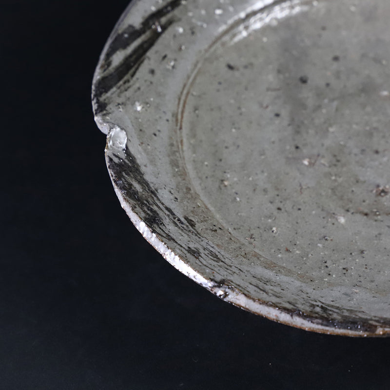 Painted Karatsu cut bowl by Kota Tanaka