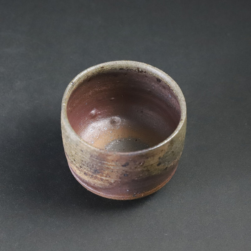 Karatsu Nanban sake cup 2 by Nakazato Taki