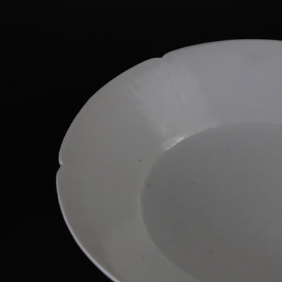 Masahiro Takehana's work, white porcelain 6-inch flower bowl No.8