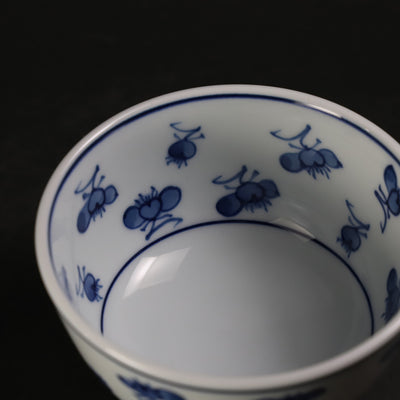 源右衛門窯　染付梅花飯碗