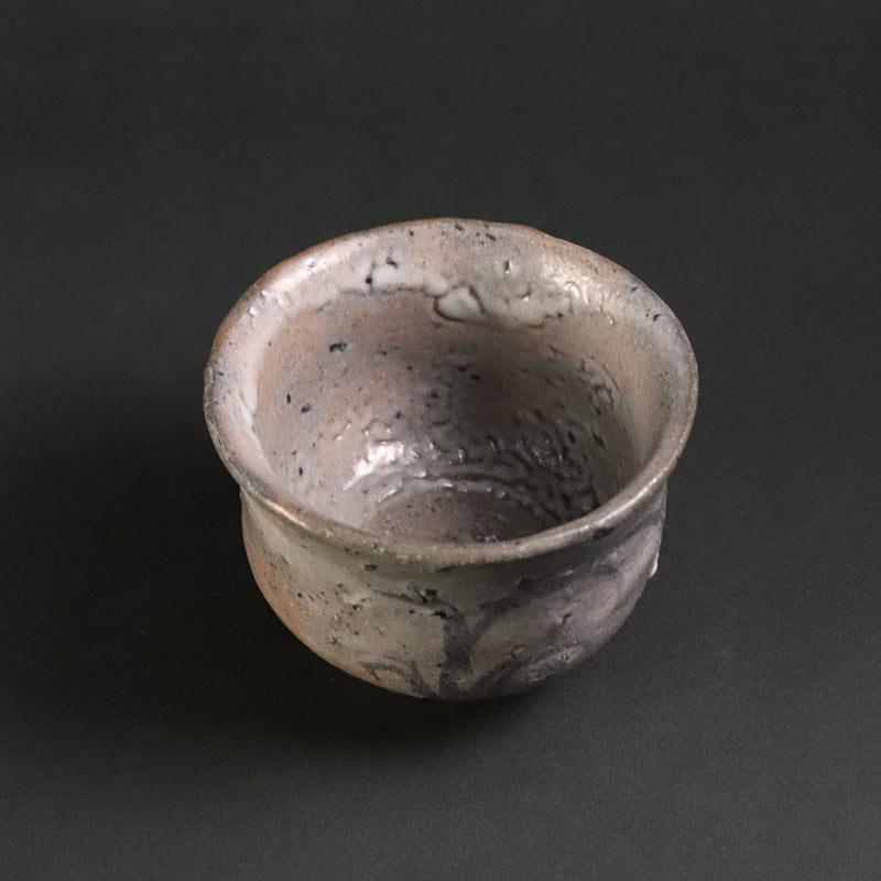 Painted Karatsu sake cup 1 by Munehiko Maruta