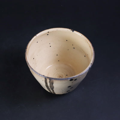 中里隆　作　唐津絵粉引蕎麦猪口