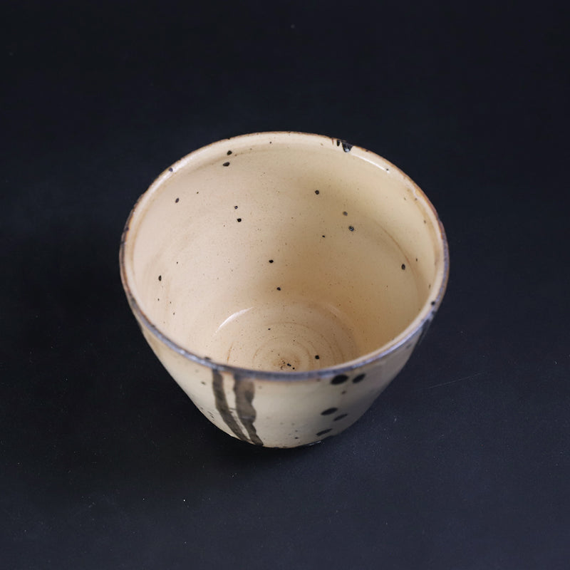 中里隆　作　唐津絵粉引蕎麦猪口