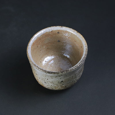 Yukiko Tsuchiya's work Feldspar glaze sake cup 1