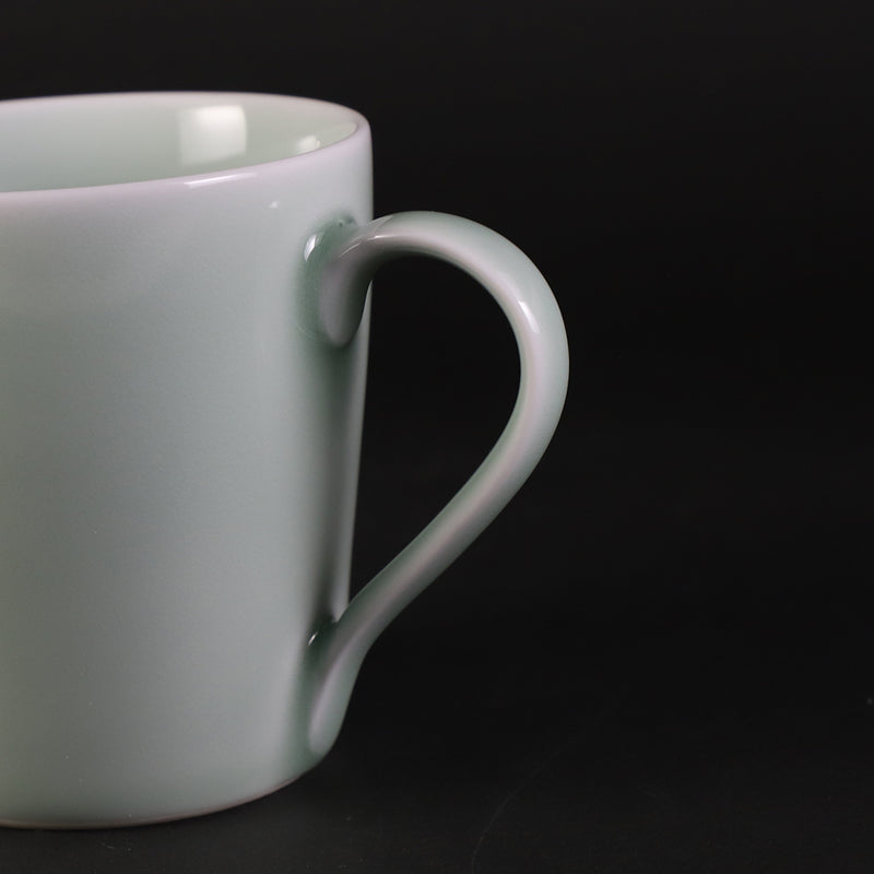 Tosengama plain celadon mug