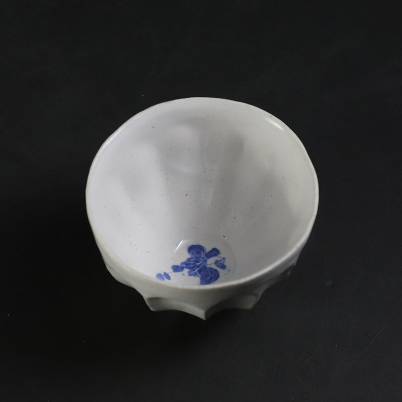 丸田宗一廊　作　染つけ鎬盃　No.27