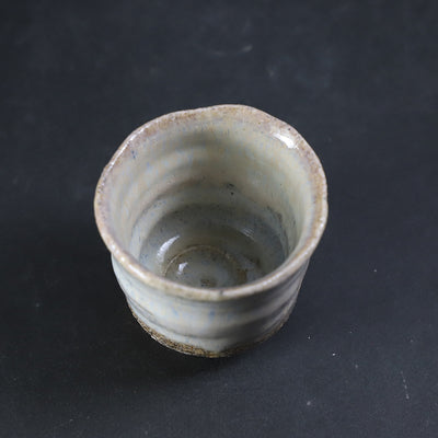 岡本作礼　作　斑唐津ぐい呑　No.38