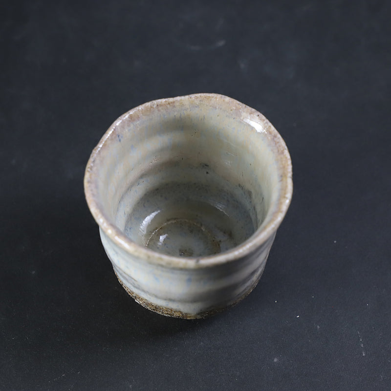 岡本作礼　作　斑唐津ぐい呑　No.38