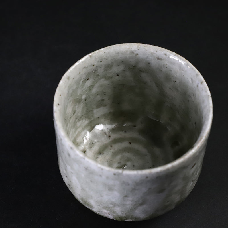 Black leopard glaze teacup No.13 by Yasumoto Kajiwara