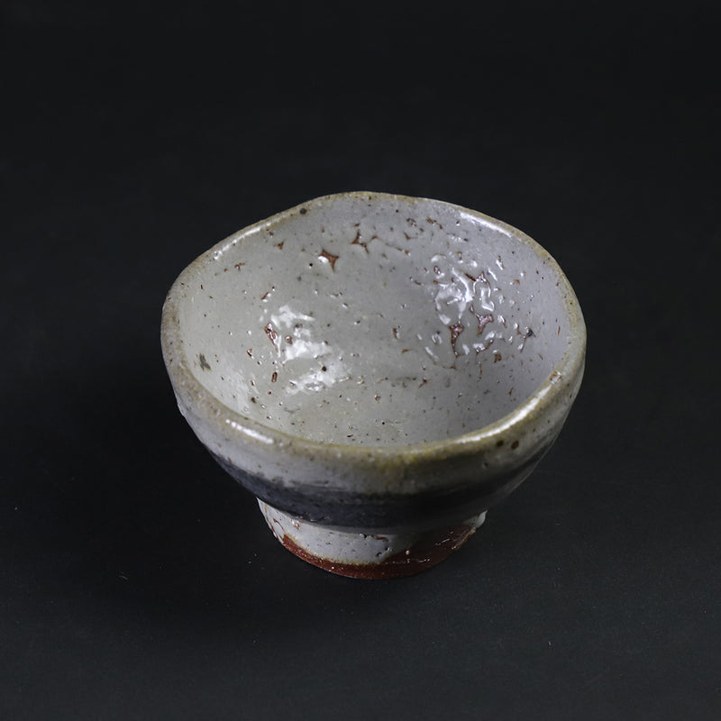 Painted Karatsu sake cup 1 by Munehiko Maruta