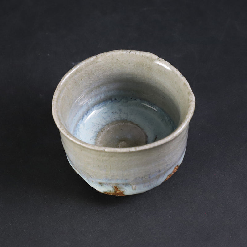 Ash-glazed sake cup No.6 by Shuichi Okamoto