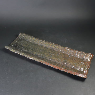 Tanaka Kota's Black Karatsu Plate 1