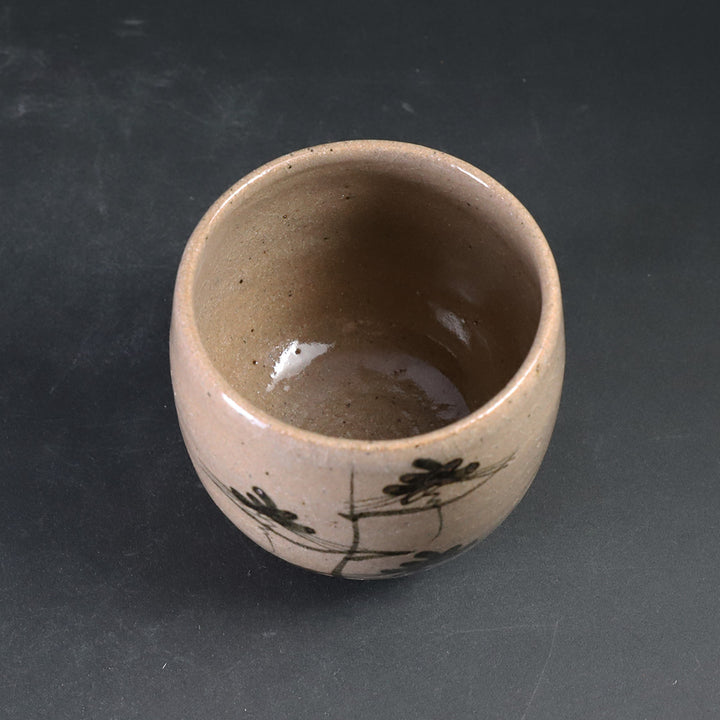 中里太郎右衛門窯 唐津猪口（大・絵唐津：松） – ギャラリー一番館