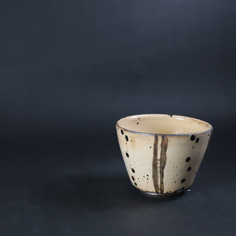 中里隆　作　唐津絵粉引蕎麦猪口