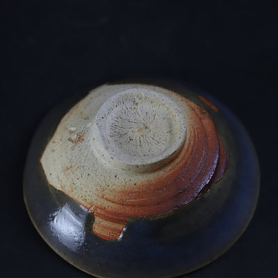 岡本作礼　作　唐津瑠璃釉ぐい呑　No.51