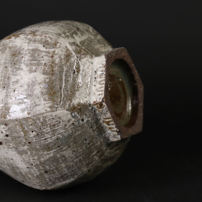 Mishima Hexagonal Sake Bottle No.40 by Shintaro Uchimura