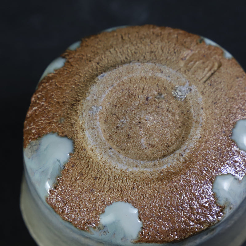 Ash-glazed sake cup No.6 by Shuichi Okamoto