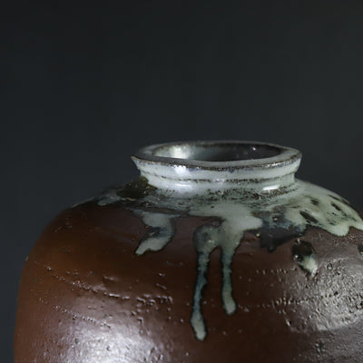 石井義久　作　掛け分け花器　No.14