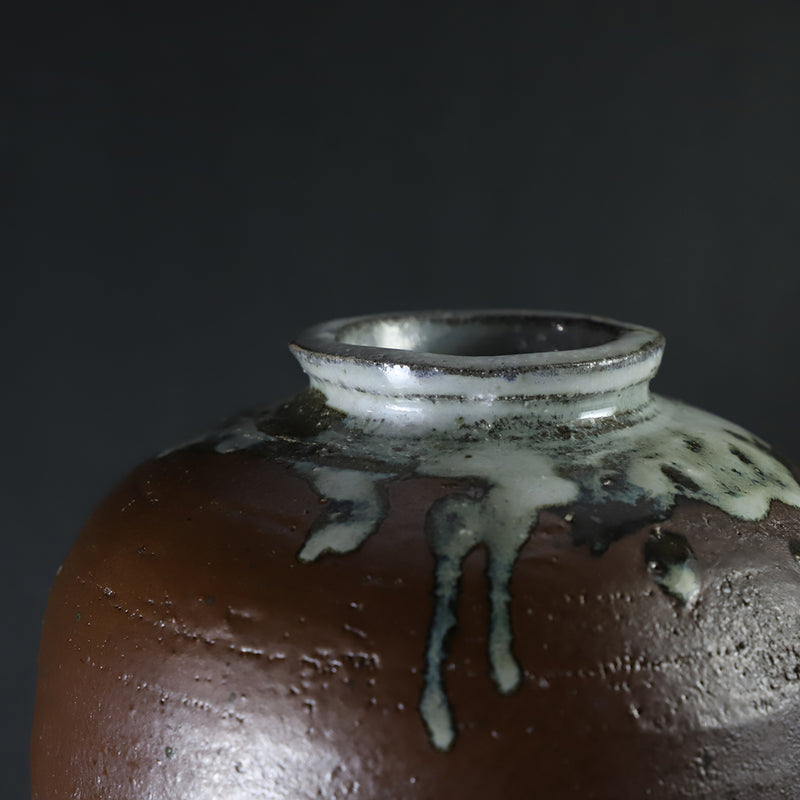 石井義久　作　掛け分け花器　No.14