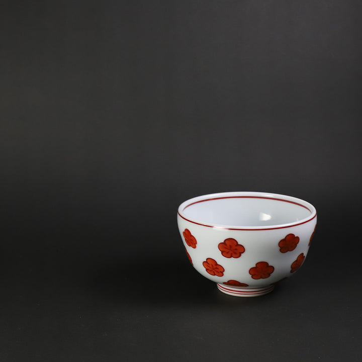 源右衛門窯 赤絵梅散し飯碗 – ギャラリー一番館オンラインショップ