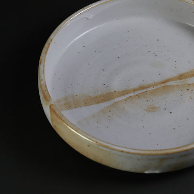 Yukiko Tsuchiya's work Feldspar glaze 5.5 inch flat bowl