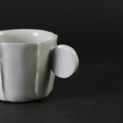 Soichiro Maruta white porcelain cup and saucer (small) 1