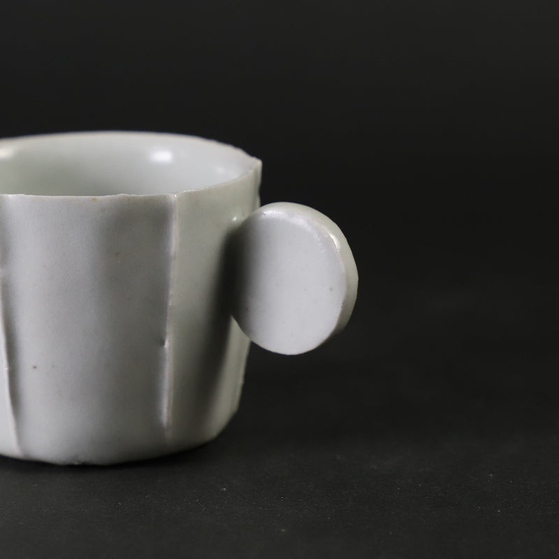 Soichiro Maruta white porcelain cup and saucer (small) 1