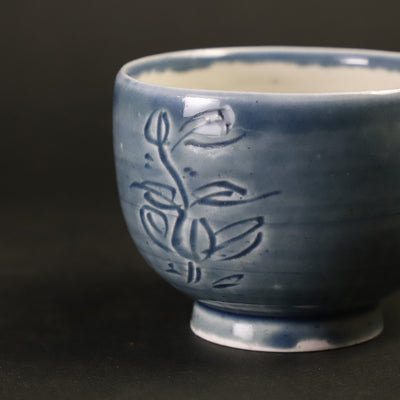 Shingo Oka's work, Lapis lazuli engraved teacup