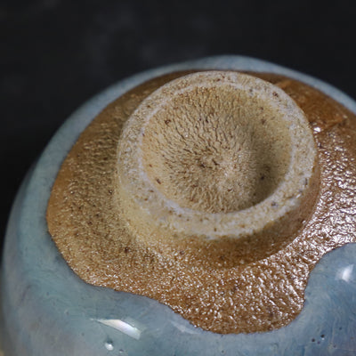 Ash-glazed sake cup No.5 by Shuichi Okamoto