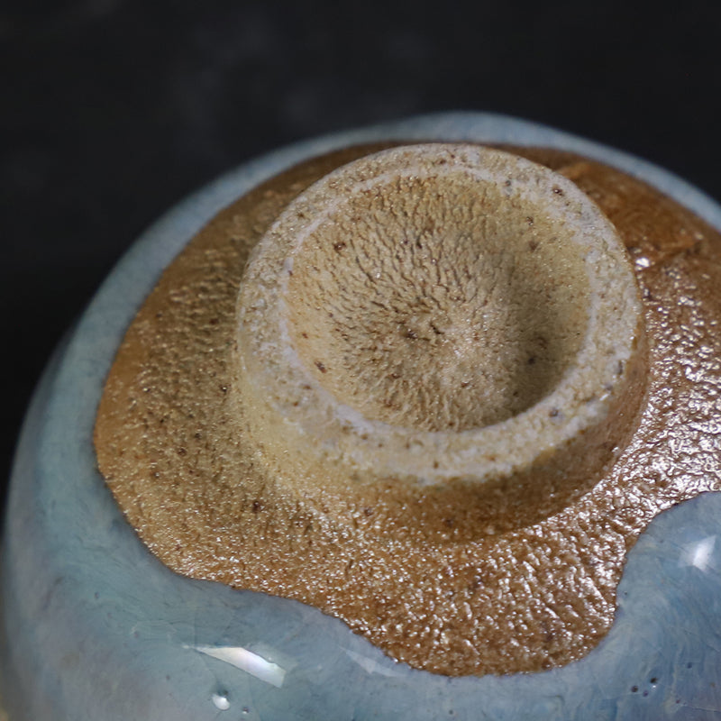 Ash-glazed sake cup No.5 by Shuichi Okamoto