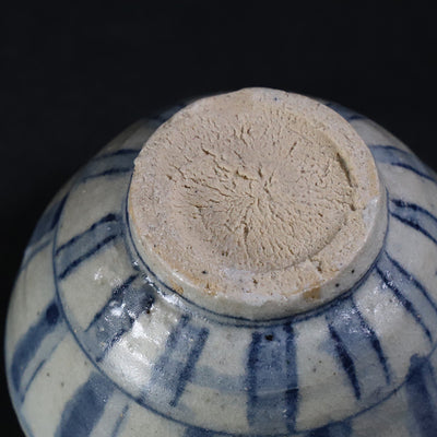 Yasumoto Kajiwara's Blue and White Ceramic Sake Cup No.65