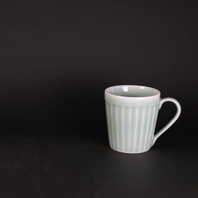 Kosengama Celadon Line Carved Mug