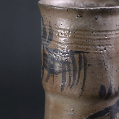 Painted Karatsu Goku Teacup by Munehiko Maruta