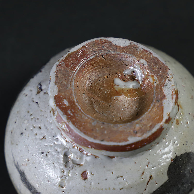 Painted Karatsu sake cup 1 by Munehiko Maruta