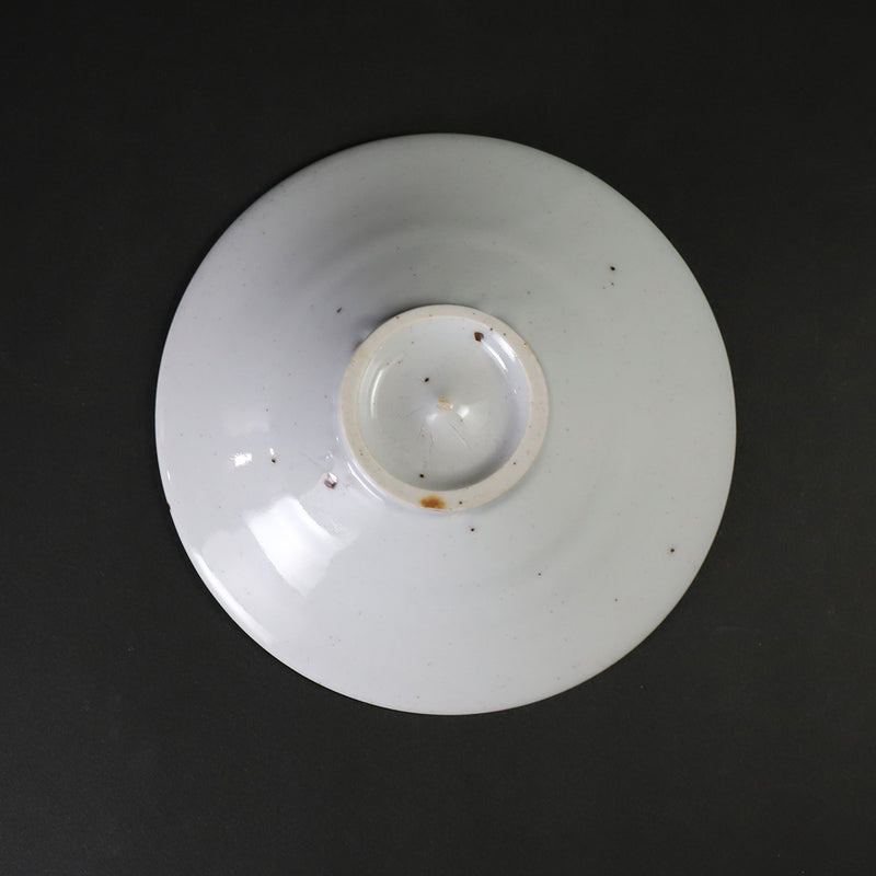 White porcelain cup and saucer by Kenta Nakazato
