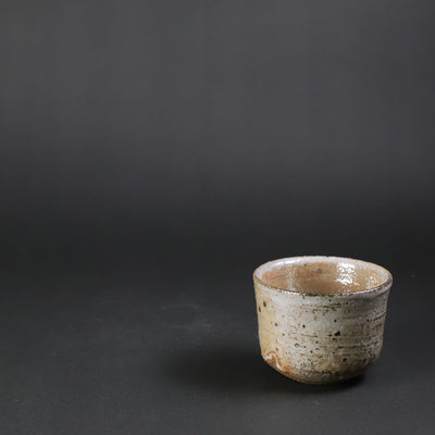 Yukiko Tsuchiya's work Feldspar glaze sake cup 1