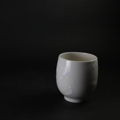 井上祐希　作　釉滴湯呑 cream