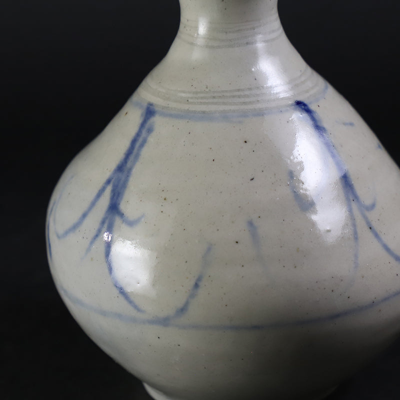 Blue and white sake bottle No.17 by Maruta Soichi Gallery