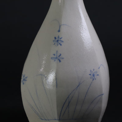 Autumn Grass Hand-Painted Sake Bottle by Shintaro Uchimura