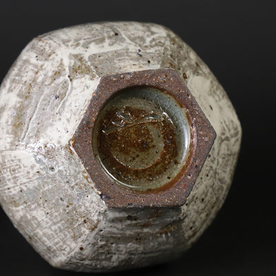 Mishima Hexagonal Sake Bottle No.40 by Shintaro Uchimura
