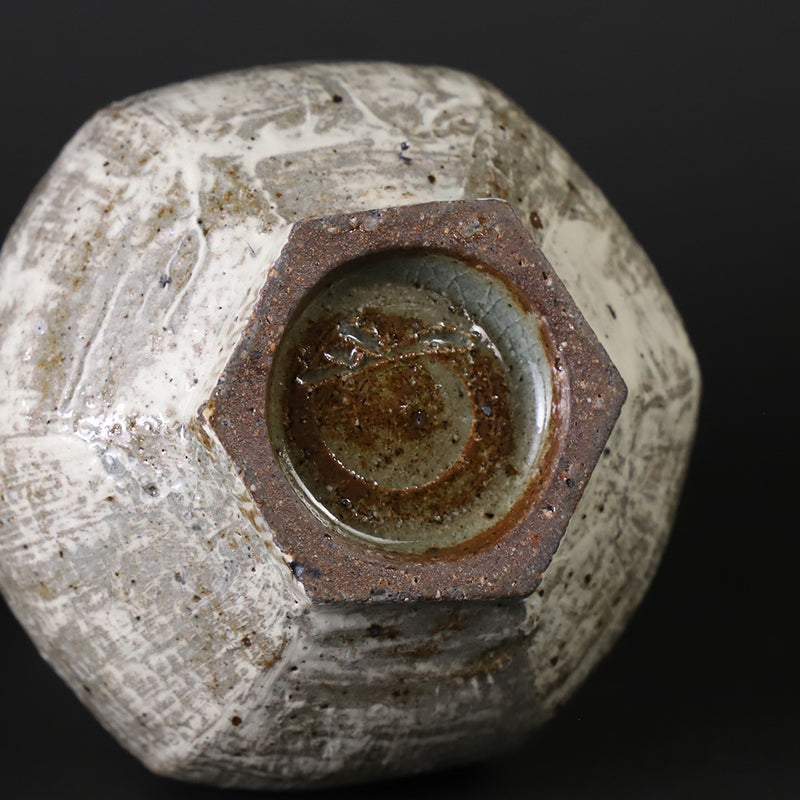 Mishima Hexagonal Sake Bottle No.40 by Shintaro Uchimura