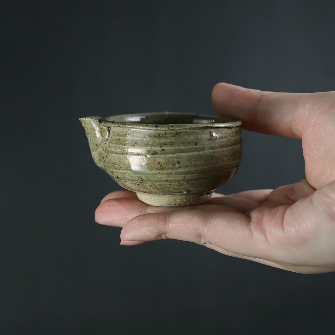 梶原靖元　染付民画手塩皿 梶原靖元 染付民画手塩皿